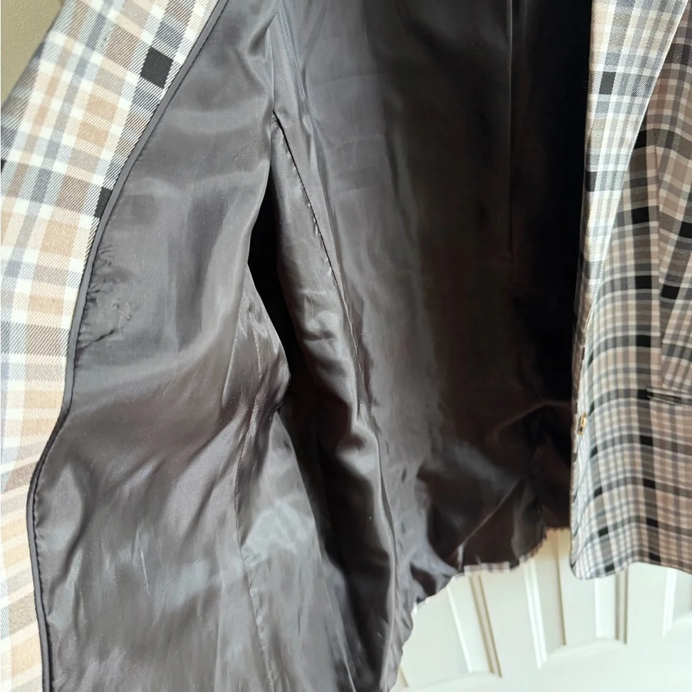 ✨ Liz Claiborne Plaid Blazer Jacket | Size 18 ✨ - Picture 5 of 7